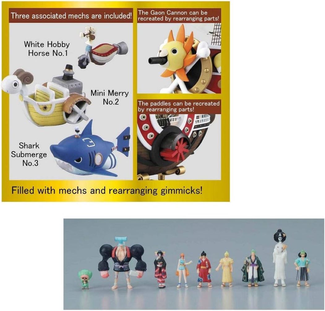 ONE PIECE Thousand Sunny „Land of Wano Kuni Ver.“ – Bandai Model Kit 30 cm