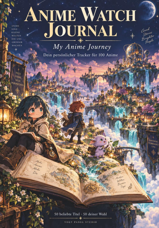 Anime Watch Journal: My Anime Journey – Dein Anime Tagebuch zum Tracken, Bewerten und Erinnern
