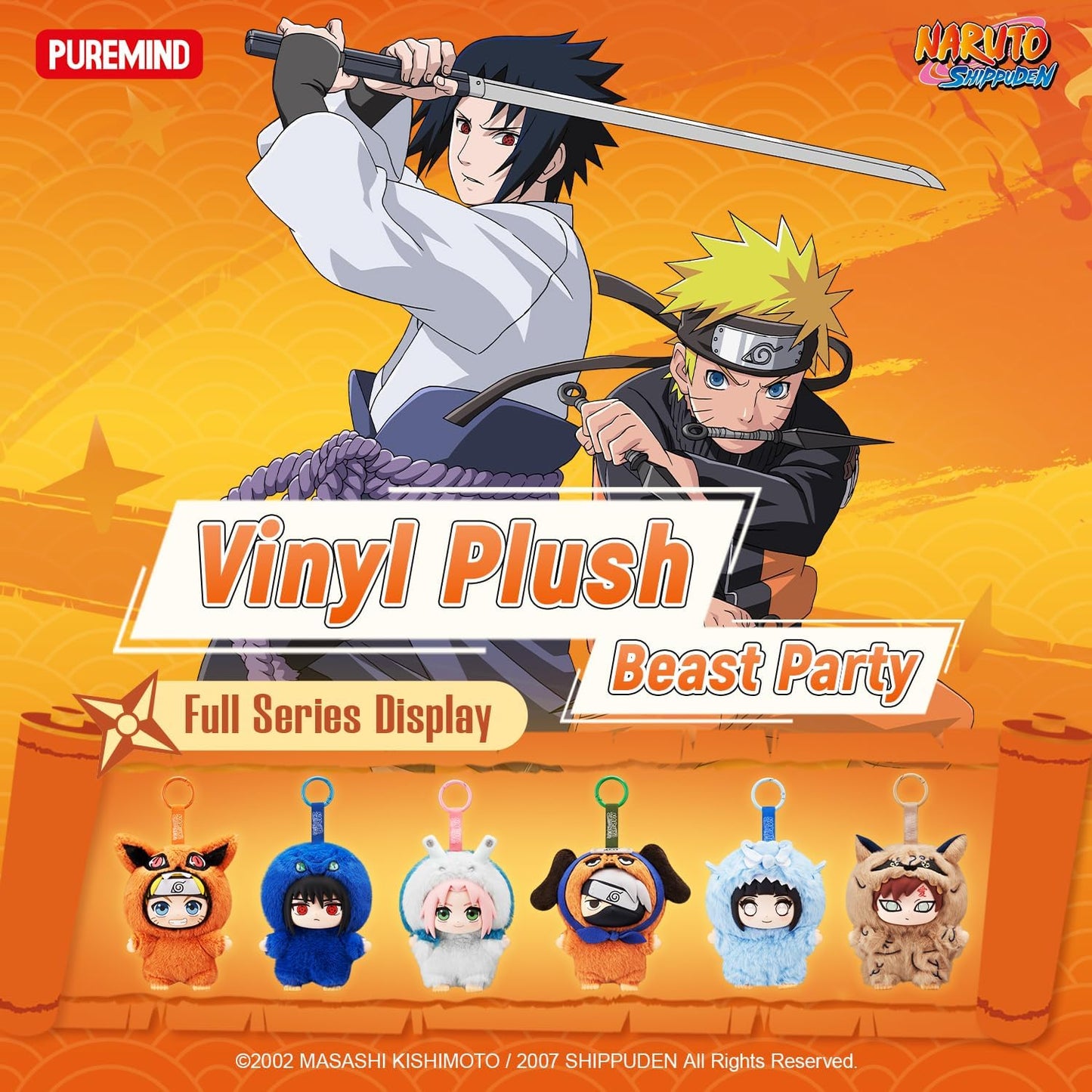 NARUTO SHIPPUDEN – Cute Beast Party Series Vinyl Plush Blind Box – 1 zufällige Figur
