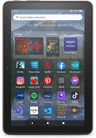 Amazon Fire HD 8-Tablet PLUS (2022) / 8-Zoll-HD-Display - 32 GB / 3 GB Ram - Schwarz