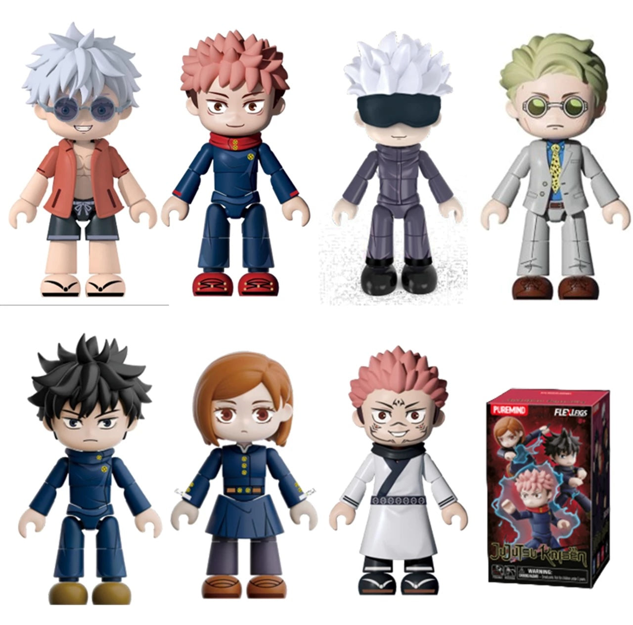 Jujutsu Kaisen – Flexi Figs Vol. 1 Blind Box | 1 zufällige bewegliche Sammelfigur aus PVC/ABS | Puremind