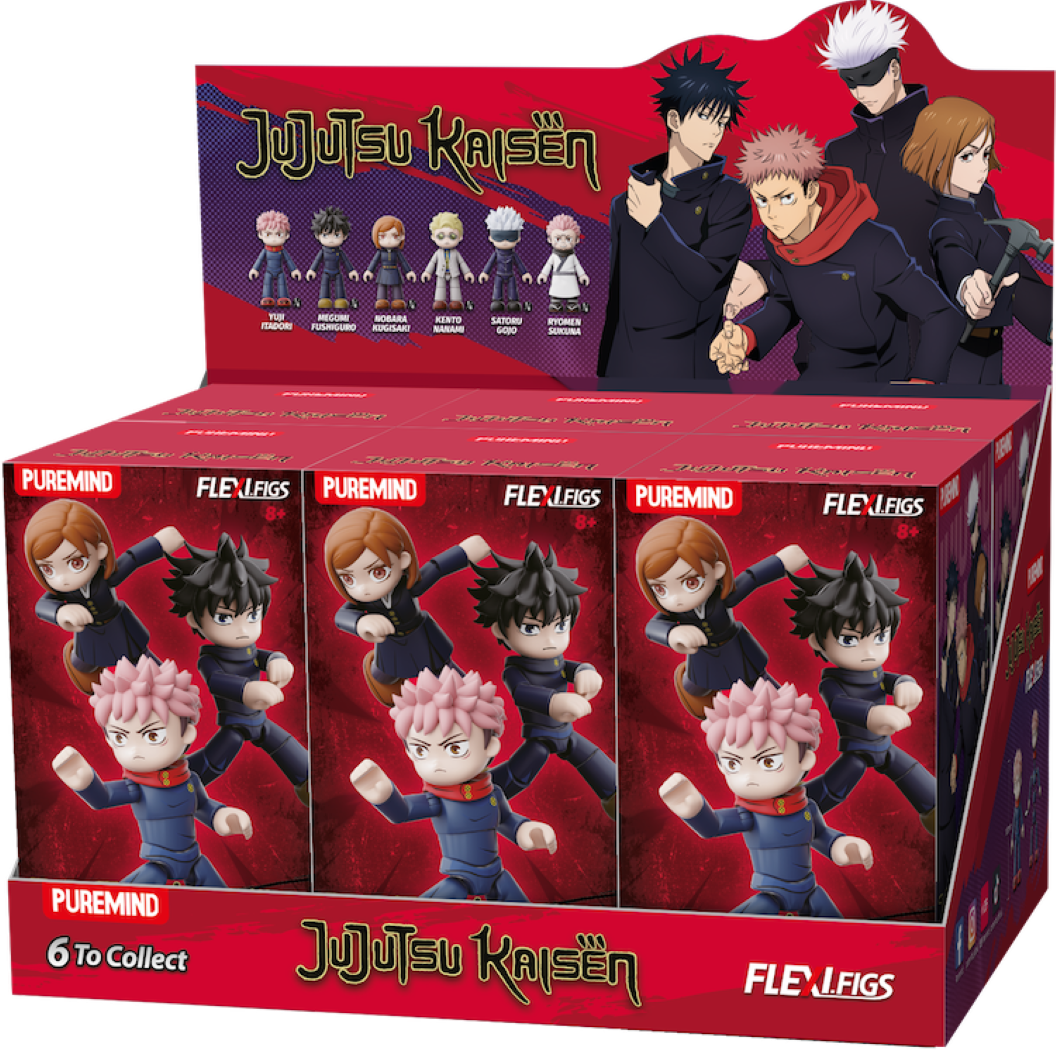 Jujutsu Kaisen – Flexi Figs Vol. 1 Blind Box | 1 zufällige bewegliche Sammelfigur aus PVC/ABS | Puremind