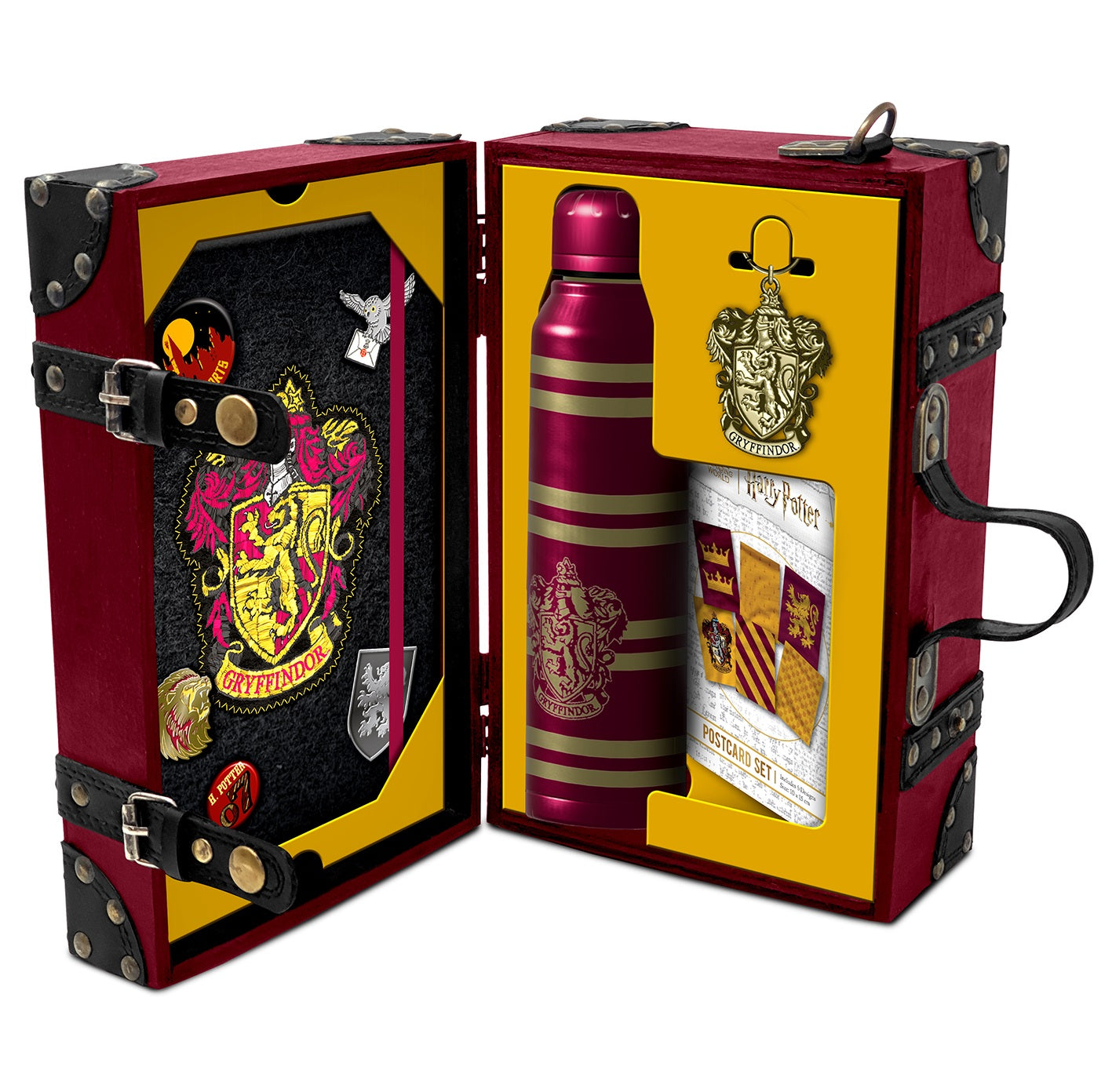 Harry Potter Gryffindor Premium Gift Set „Colourful Crest“ – Fan- & Geschenkset mit Trinkflasche & Schreibwaren