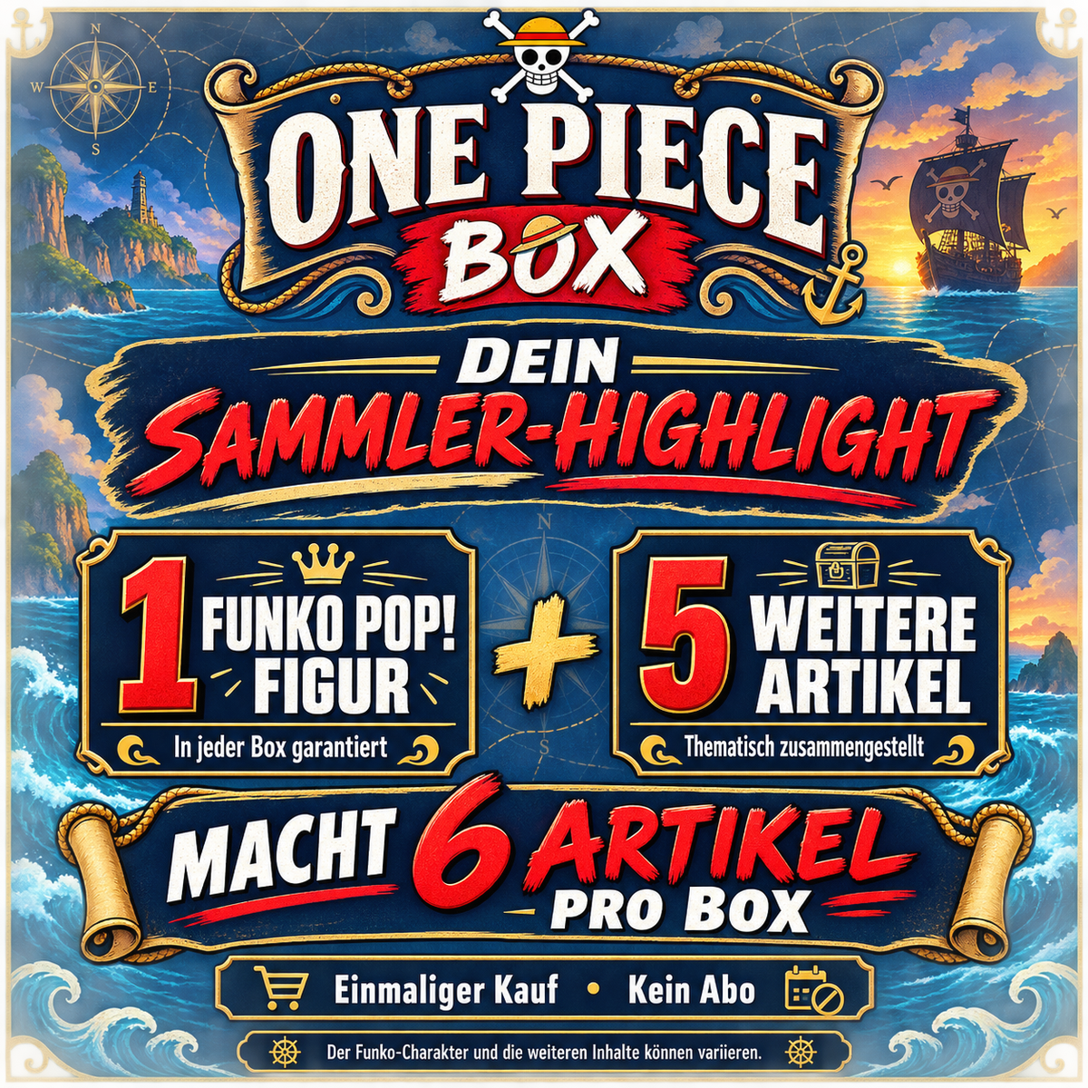 [Anime-Box] One Piece Box / Die Box für One Piece Anime-Liebhaber