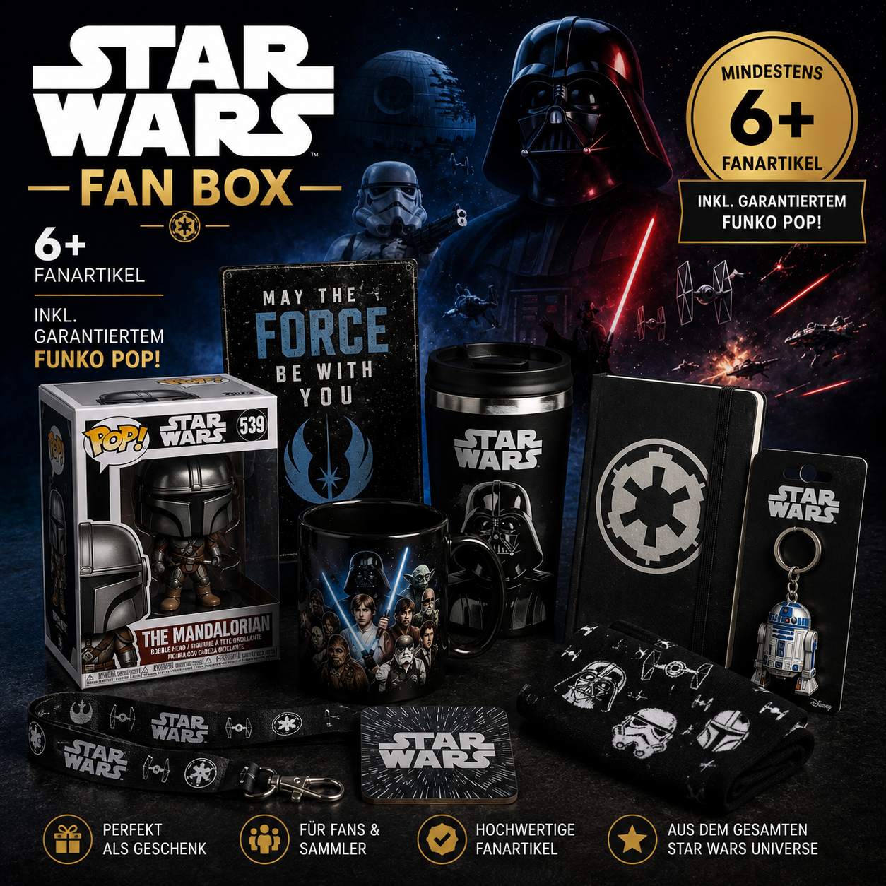 Star Wars Fan Box – Deine Reise in eine weit, weit entfernte Galaxis!