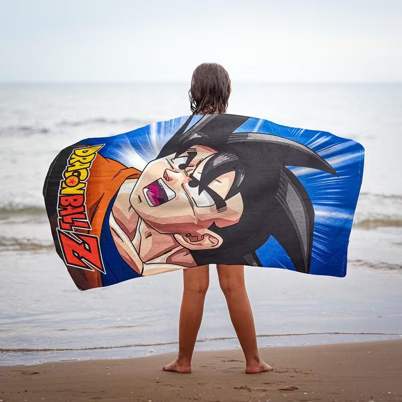 Dragon Ball - Son Goku Badetuch 70×140 cm – Stylisches Anime Handtuch