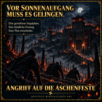 [Nebelfallakten] Schattenakten 002 – Angriff auf die Aschenfeste | Digitales Rätselspiel (PDF)