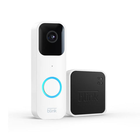 Blink Video Doorbell + Sync Module 2 / HD-Kamera und Audio Klingel in weiß
