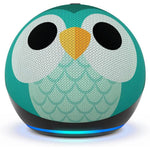 Echo Dot (5. Generation) Kids - Smarter Lautsprecher im Eulen-Design